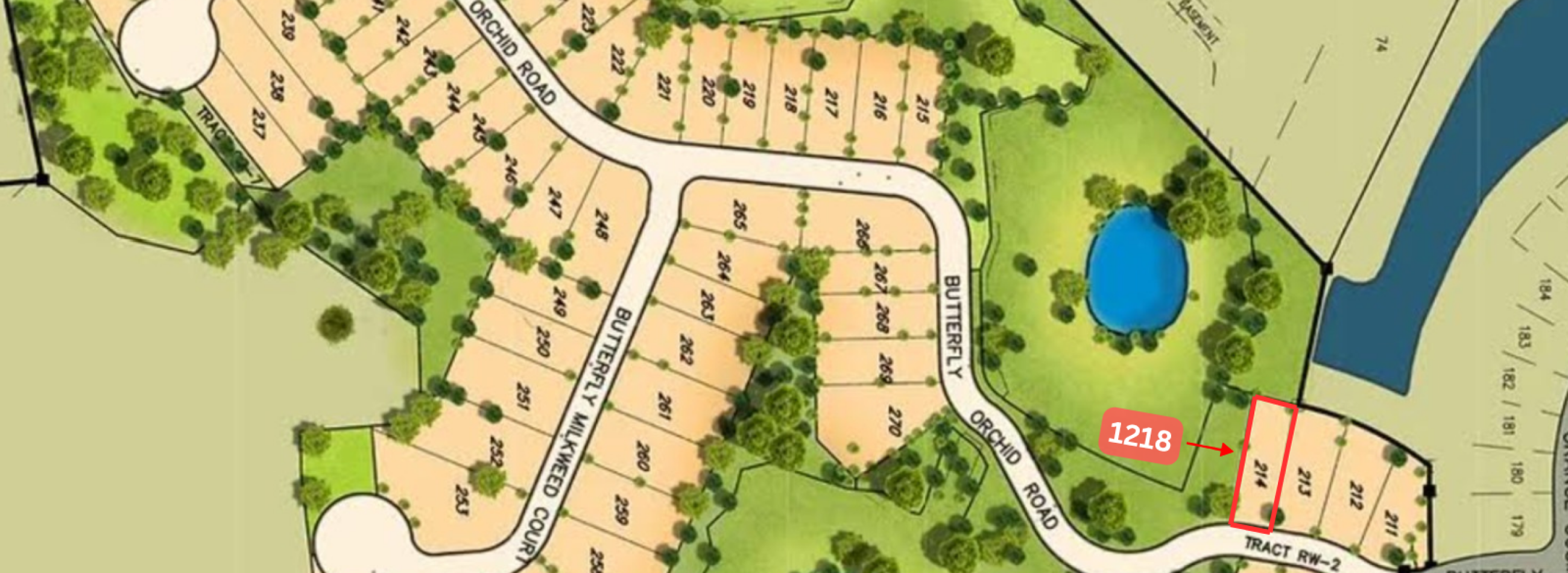 Site Map - 1218 Butterfly - Lot 214